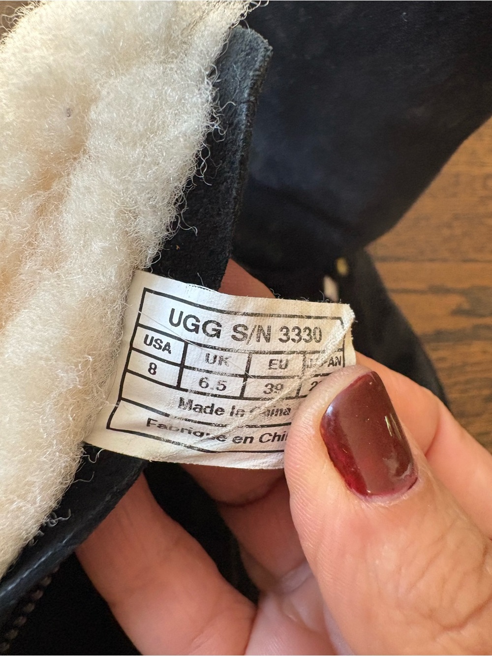 UGG Avondale 3330 black studded suede boots - Picture 7 of 10